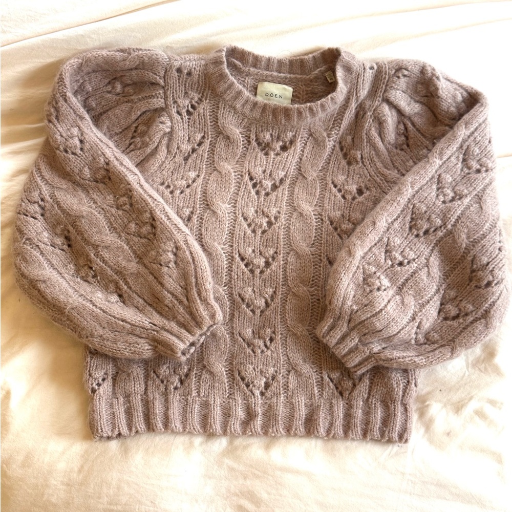 Doen- Tudor Sweater in Clay Alpaca Wool Blend size XS - Picture 2 of 6